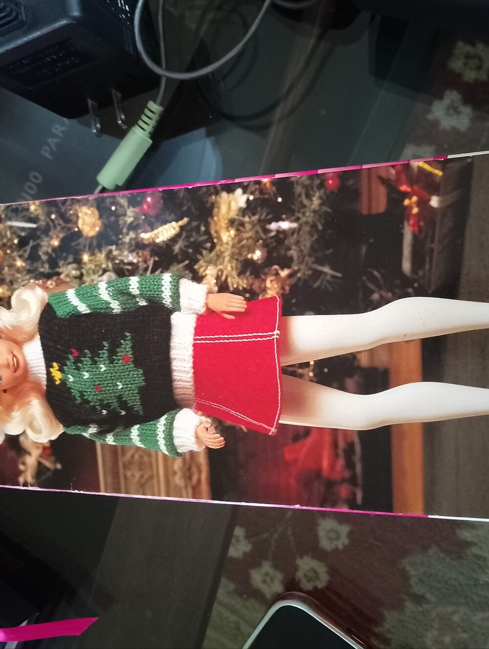 Barbie Holiday Doll in Green Sweater and Red Skirt 1996